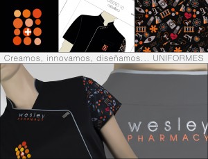 UNIFORME WESLEY PHARMACY PERSONALIZADO
